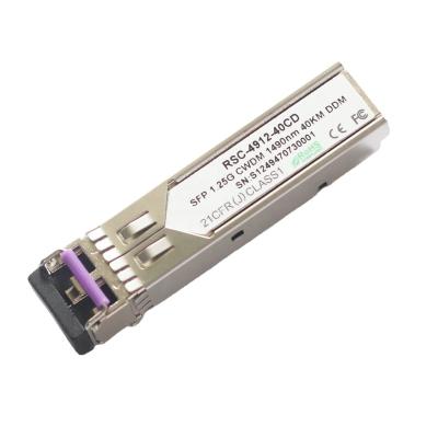 China Switch Part Reachoptics CWDM SFP 1.25G 1490nm Transceiver Module 40km LC Interface With DDM Function for sale