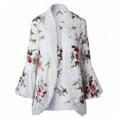 China Wholesale custom rocket lace sleeve anti-pilling kimono top cardigan for sale