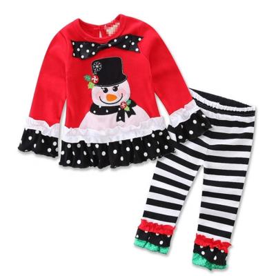 China Polyester/Cotton Polyester/Cotton Boutique Wholesale Christmas Outfits Cotton Monogram Beehive Outfits for sale