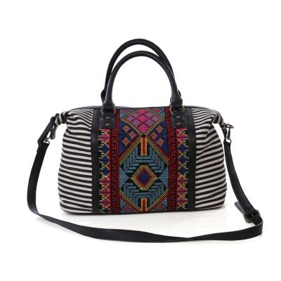 China Aztec Embroidery Women's Dress Canvas Shoulder Bag Women's Handbag for sale