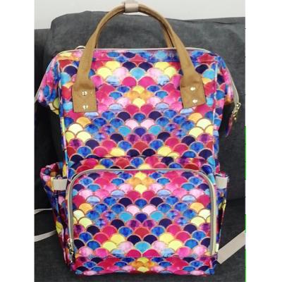 China Wholesale Backpack Serape Backpack Large Capacity Leopard Monogrammed Diaper Bag for sale