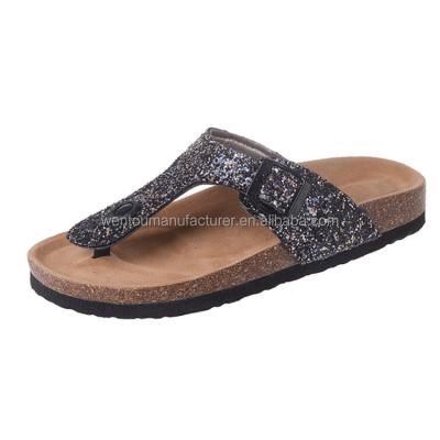 China Fashion\Comfortable Comfortable\Durable Fashion Beach Slippers\New Arrival Customized Glitter Sandals Goods for sale