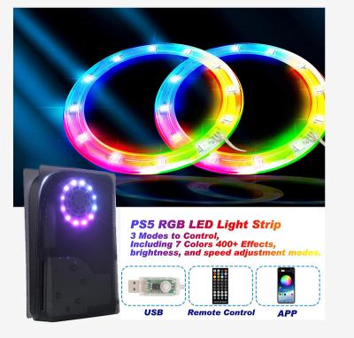 China 8 Colors Colorful and Durable 400 Effects Decoration LED Strip Lights with IR Remote Decoration Accessories Flexible Strip Lights Kit for PS5 for sale