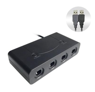 China GC adapter to want u pc for nintendo switch converter GC to wiiu pc switch cassette with home and turbo adapter for Gamecube controller for sale