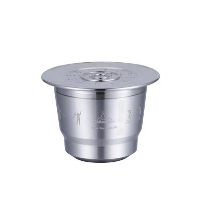 China Viable Bartender Tool Coffee Maker Coffee Capsule Stainless Steel Nespresso Refillable Reusable Capsule Pods for sale