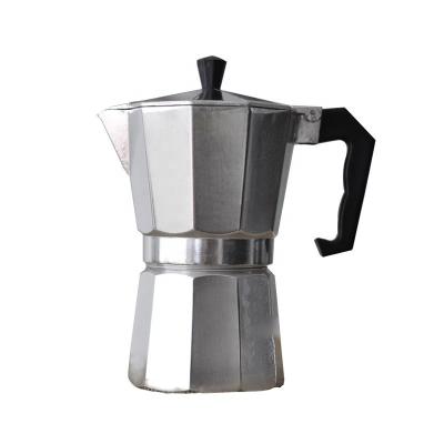 China 300ml 450ml 600ml Stovetop Espresso Coffee Maker Mocha Coffee Viable Professional Classic Aluminum Pot for sale