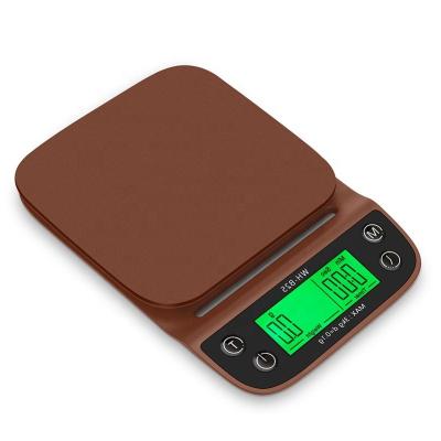 China With Tray Kitchen Scale 3kg 0.1g Scale Sale Led Batter Stainless Material Digital Household Cafe Food Weight Pour Over Cafe Scale for sale