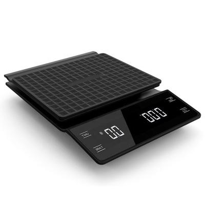 China With Scale Tray Household Baking Kitchen Weighing Led Display Mini Drip Digital V60 Electric Coffee Scale for sale