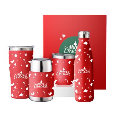 China Viable Limited Sales Christmas Mugs Stainless Steel Kids Water Bottle Custom Logo Travel Sport Double Wall Insulated Vacuum Flask for sale