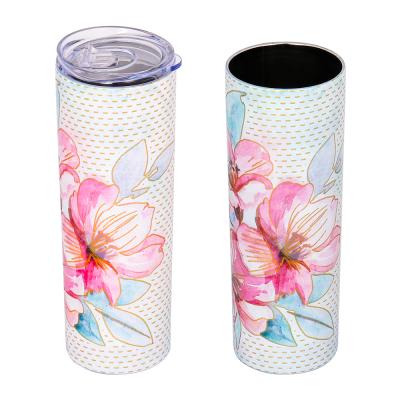 China New Style Disposable Stainless Steel Drink Tumbler Cup With Lids And Straws for sale