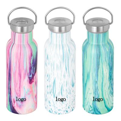 China 500ml PORTABLE Double Wall Stainless Steel Customize Vacuum Flask Sport Water Bottle for sale