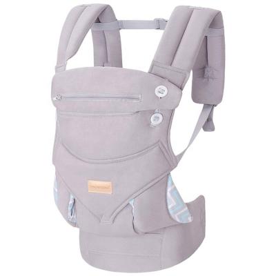 China Breathable Mesh Ergonomic Sling Baby Carriers with Main Support Padded Sling Front and Back for Newborn Toddler Wrap All Season for sale