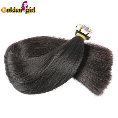 China Wholesale Best Quality No Color Shedding Natural Cuticle Aligned Tape Ins Hair Extensions 100% Hair Extensions Raw Hair Injected for sale