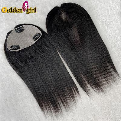 China Wholesale Best Quality None Hair Extensions Virgin Remy Women Wigs Silk Top Hairpiece Clip In Silk Low Bangs Hair for sale