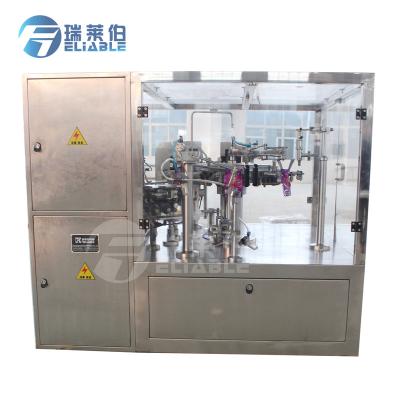 China Beverage Rack Up Pouch Packing Machines With Spout For Liquids / Suction Spout Filling And Capping Machine for sale