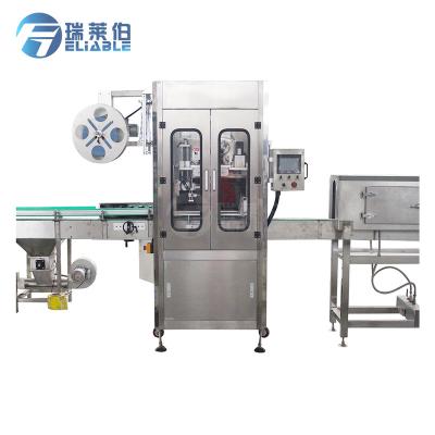 China Automatic Food Bottle Shrink Sleeve Labeling Machine Price With China Tunnel for sale