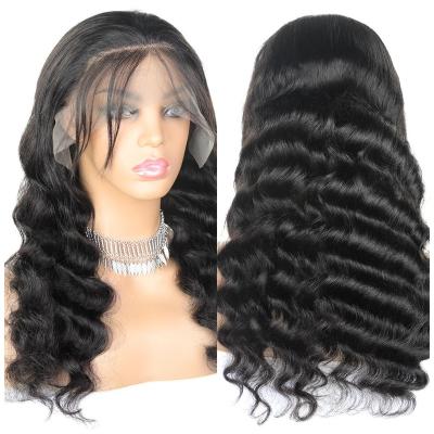 China Sheer Deep Loose Straight Wave 13x6 HD Human Hair Lace Front Wigs For Colored Women Glueless 150% Density Pre Plucked With BabyHair for sale