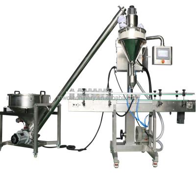 China PLC Control System Filling Spices Powder Into Bottles Machine Auger Powder Filling Machine for sale