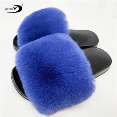 China Factory Direct Anti-Smell Artificial Fur Slides Women Slippers Faux Fur Sandals Women Fur Slippers for sale