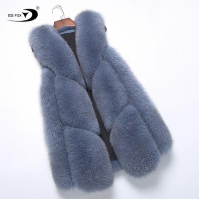 China Wholesale price ladies fur center china factory real fox fur pelt coat vintage women real fox fur vest anti-shrink for sale