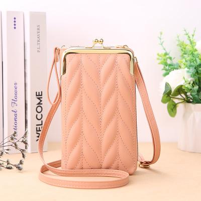 China High Quality Drop Shipping PU To Leather Small Mini Crossbody Bag Mobile Cell Phone Purse Case And Wallet Bag For Women for sale