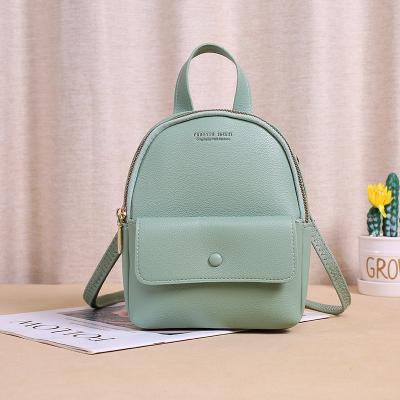 China Fashion Waterproof Multifunctional Cute Women's Mini Backpack Ladies PU Leather Backpack Small For Teenage Girls for sale