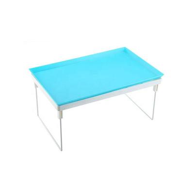 China Traditional Wholesale Cheap Plastic Height Adjustable Picnic Studying Foldable Table Computer Stand Storage Racks Stretch Lap Laptop Desk for sale