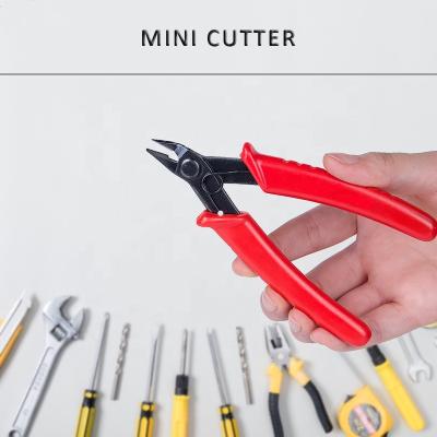 China Stainless Steel Wire Cutter Mini Plier Side Flush Nipper Non-Slip Mini Diagonal Stripper Insulated Rubber Cutter for sale