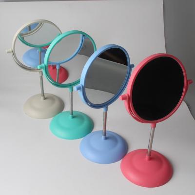 China Double Sided Make Up Mirror Double Side Dormitory Princess Desktop Mirror for sale