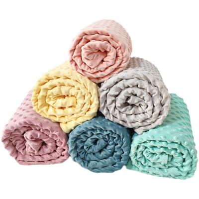 China Custom Knitted Organic Polyester+cotton Anti-bacteria Baby Blanket Baby Blanket For Sublimation for sale