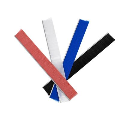 China Factory Direct Selling Viable Price PP Filament Industrial Weide Strip Brush T F H Type Strip Brush For Door Dust Sealing Prevention for sale