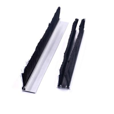 China Custom Factory Price Hotel Aluminum Alloy Roller Shutter Sliding Garage Door Sealing Dock Leveler Strip Glass Brush for sale