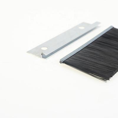 China Popular Sustainable Customized Sizes Aluminum Alloy Strip Brush For Doors / Escalator for sale