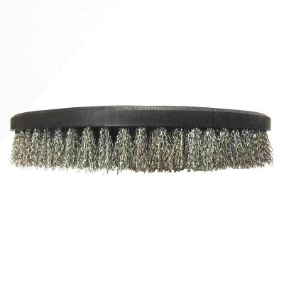 China High Quality Customized Steel Wire Disc Brush Scrubber Cleaning Disc Sweep Wire Abrasive Marble Cleaning Wire for sale