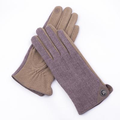 China Simple Factory Directly Sells Men's Lightweight Fabric Touch Screen Gloves for sale