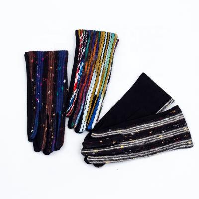 China Simple Customers Design Multicolor Women's Winter Velvet Gloves for sale