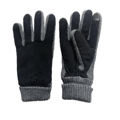 China New Mens Daily Life Running Cycling Gloves Real Pigskin Gloves With Fleece Mens Sport Gloves for sale