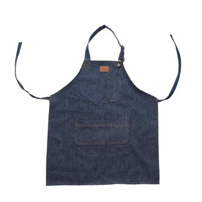 China Eco-Friendly With Skin New Design Custom Logo Craft Bib Cotton Denim Kids Paint Apron for sale