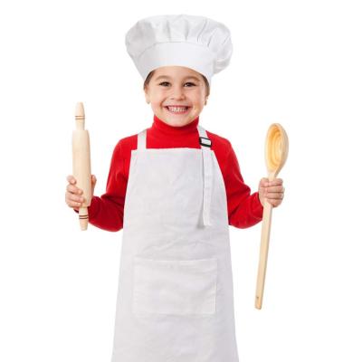 China Eco-Friendly With Custom Twill Polyester Children's Kitchen Chef Apron Children's Skin Painting Apron for sale