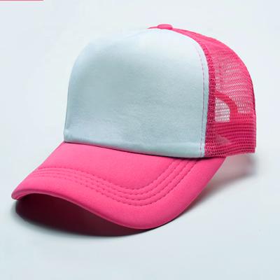 China Customized Baseball Caps COMMON With American Flag Mesh Hat 6 Panel Cotton Trucker Hat for sale