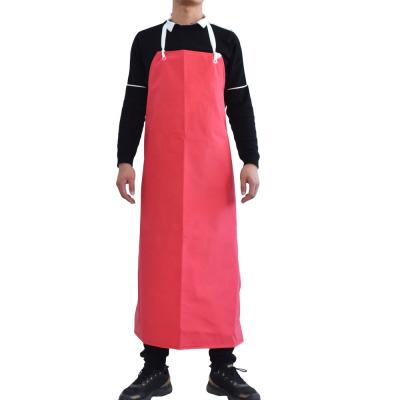 China H Style Plastic Apron With Sleeves White PVC Home Vinyl Cleaning Apron for sale