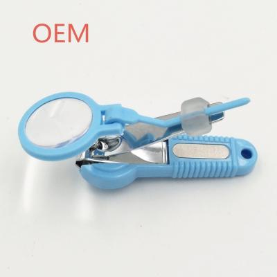 China Professional Cheap Custom Made Baby Nail Trimmer Magnifier Clipper with Catcher Baby Nail Trimmer for sale