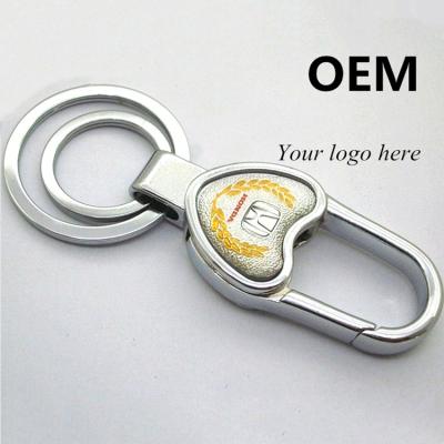 China Custom Advertising Key Chain Heart Apple Shape Company Daily Use Promotion Llaveros Logo for sale