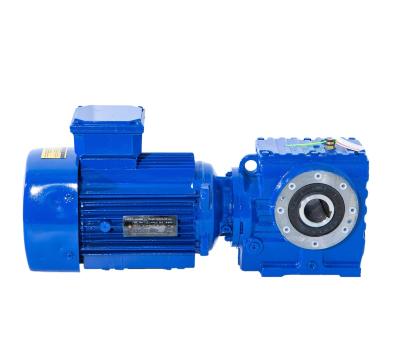 China Material of Construction Shops S Series Long Life Helical Motor With Gear Box Speed ​​Reducers Fabricates For Racing Garage for sale