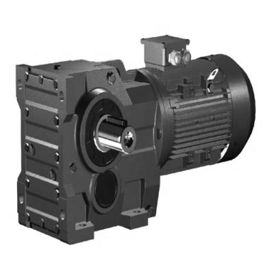 China Factory Foot Or K Stable Flange Type Helical Bevel Gearbox For Drag Conveyor for sale