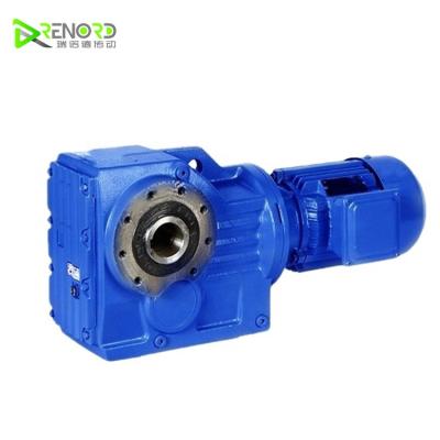 China Building Material Shops Helical Reducer K77 Series Speed ​​Reducer AC Transmission Gear Motor Electric Gearbox WANSHSIN for sale