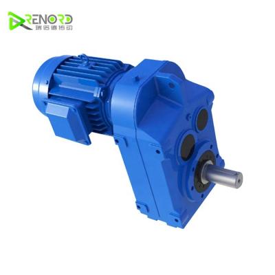 China Building Material Shops Speed ​​Stable Flanged Helical Units With F Axis Solid Series Gearbox Helical Gearbox Speed ​​Reducer for sale