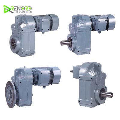 China Building Material Stores ADJUST Parallel Shaft Helical Gear Units With Hollow Shaft Gear Gearbox Motor Reducer for sale