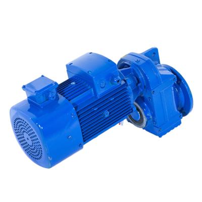 China 220V/380V Construction Material Stores F Series Motor Explosion Proof Gear Reduction Motor With Helical Gear Reducer for sale