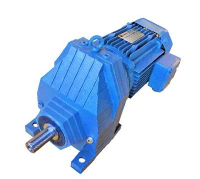 China Factory china R series helical solid shaft gearbox gear unit speed reducer for sale